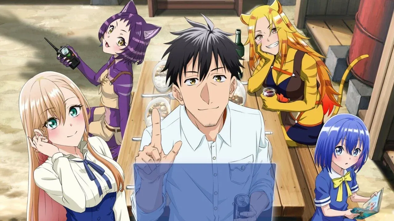 The anime characters as seen in the key visual.