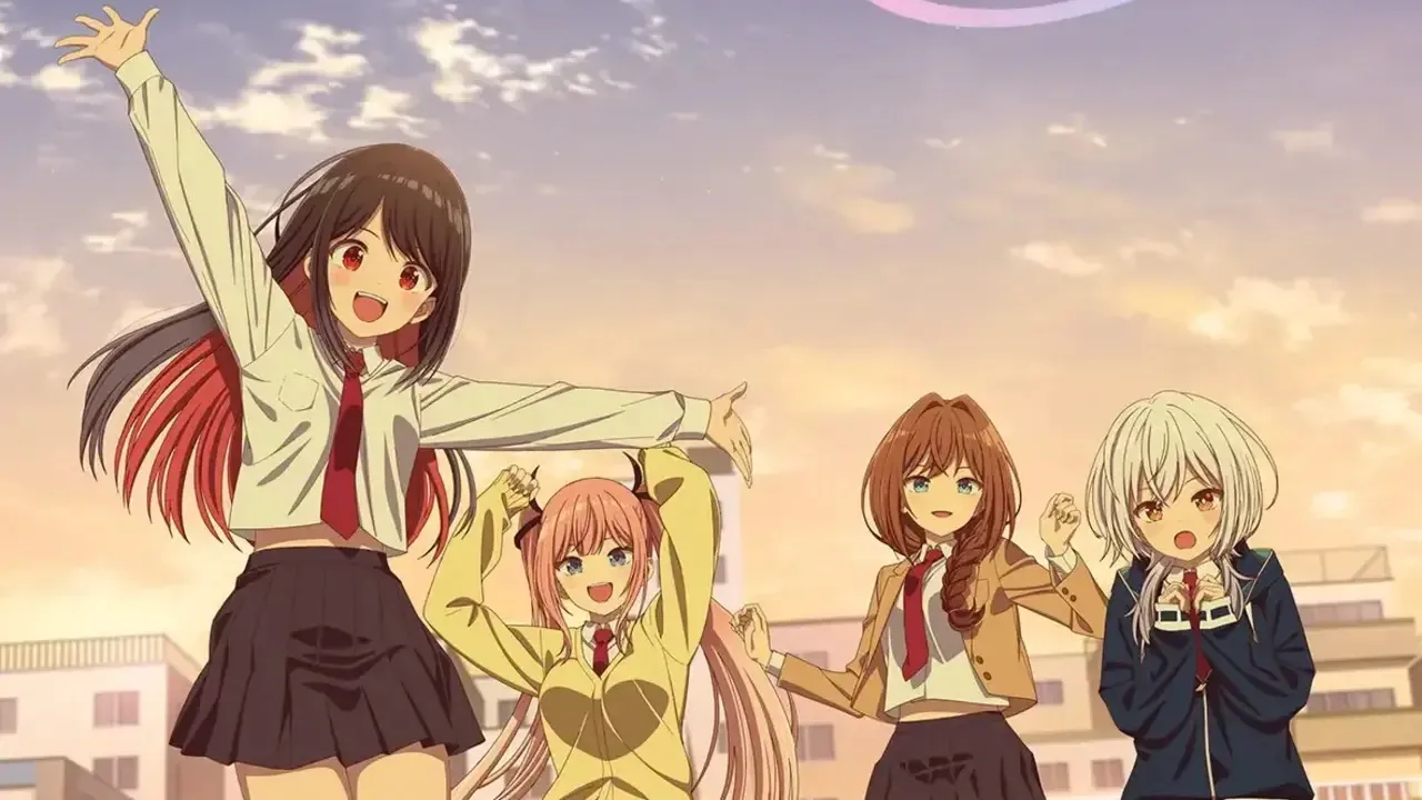 The four main girls of the series as seen in the new key visual.