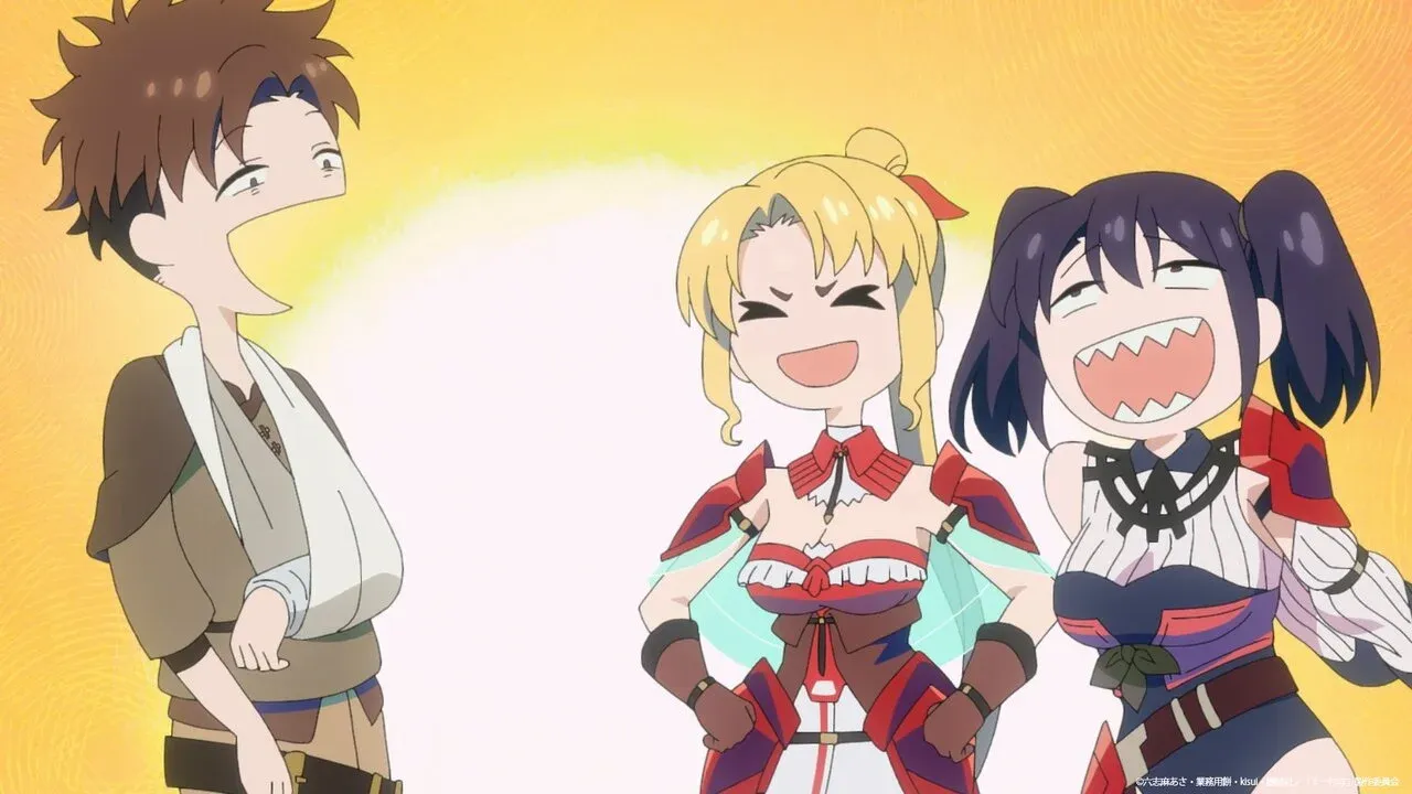 The anime characters as seen in the series.