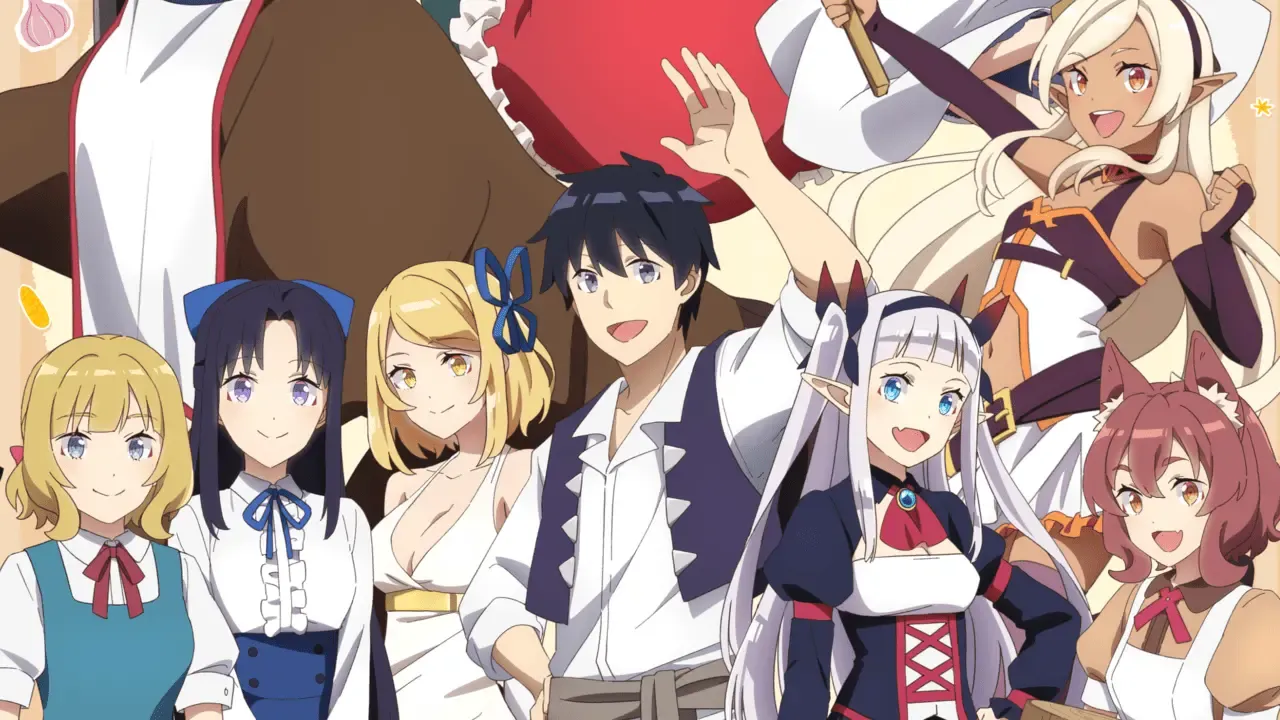 The characters from the anime as seen in the new key visual.