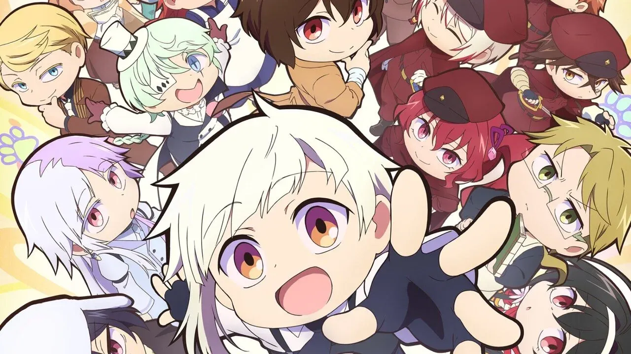 The anime characters as seen in the key visual.