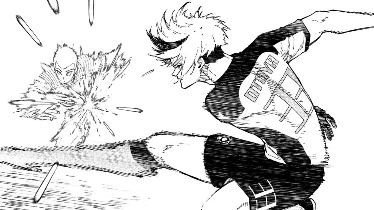 Eita Otoya enters the field after France’s goal in Blue Lock Chapter 344
