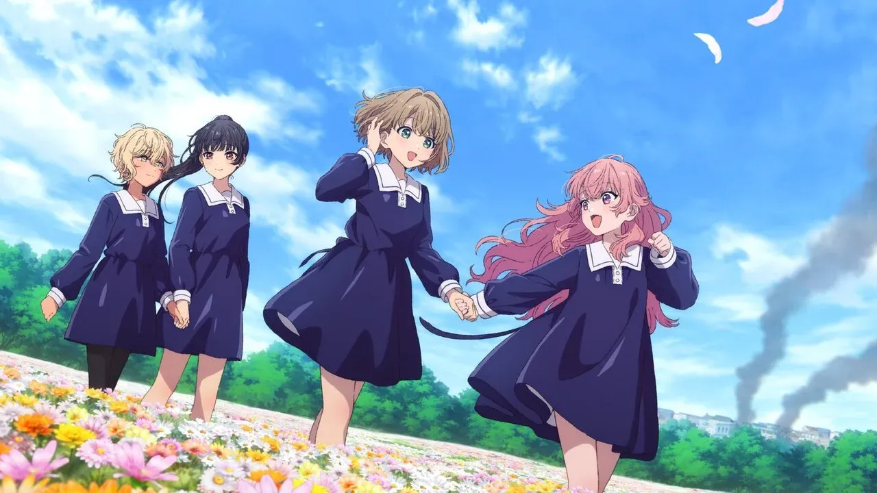 The main characters of the anime as seen in the new key visual.