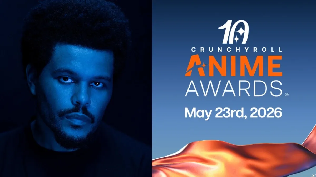The Weeknd portrait image, 10th Crunchyroll Anime Awards KV