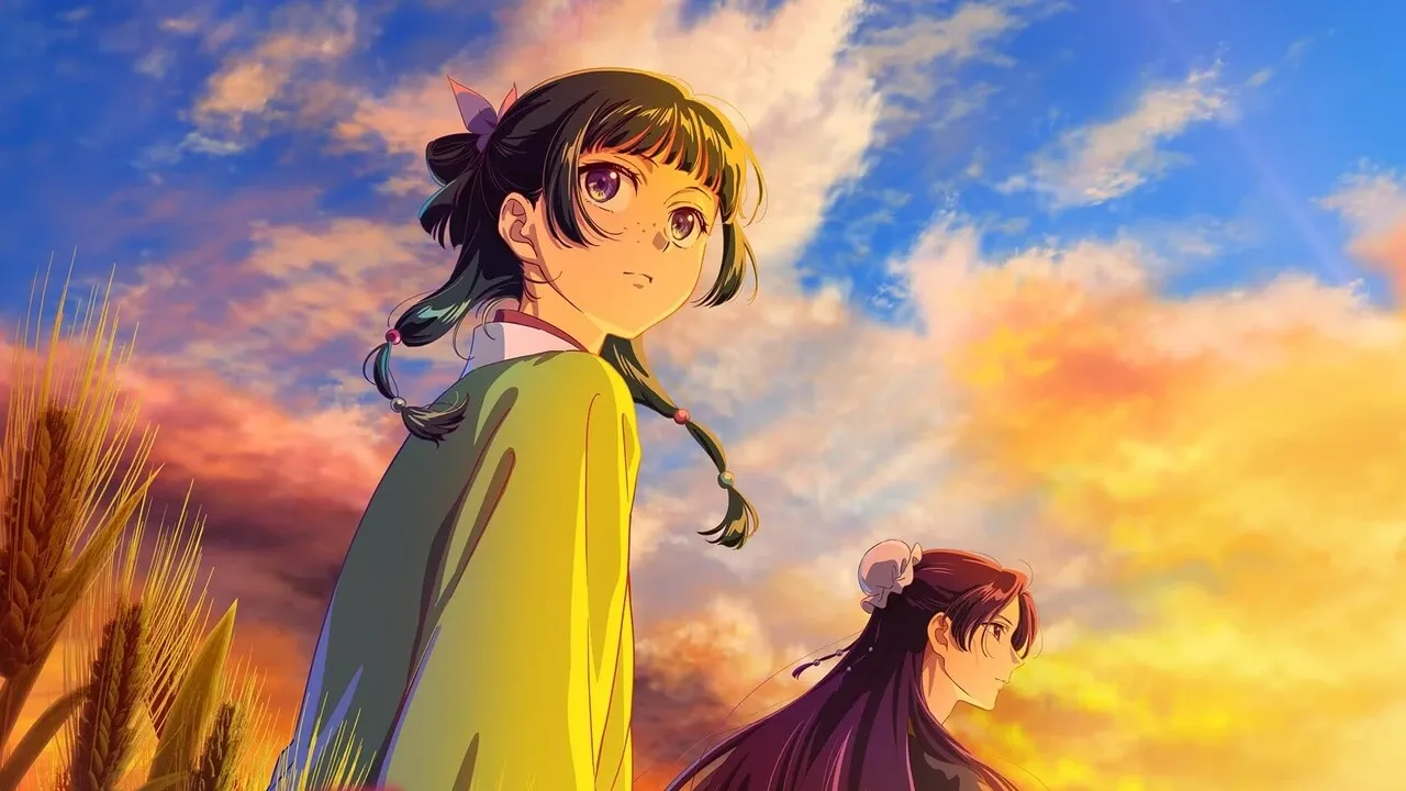 Maomao and Jinshi as seen in the anime's key visual.