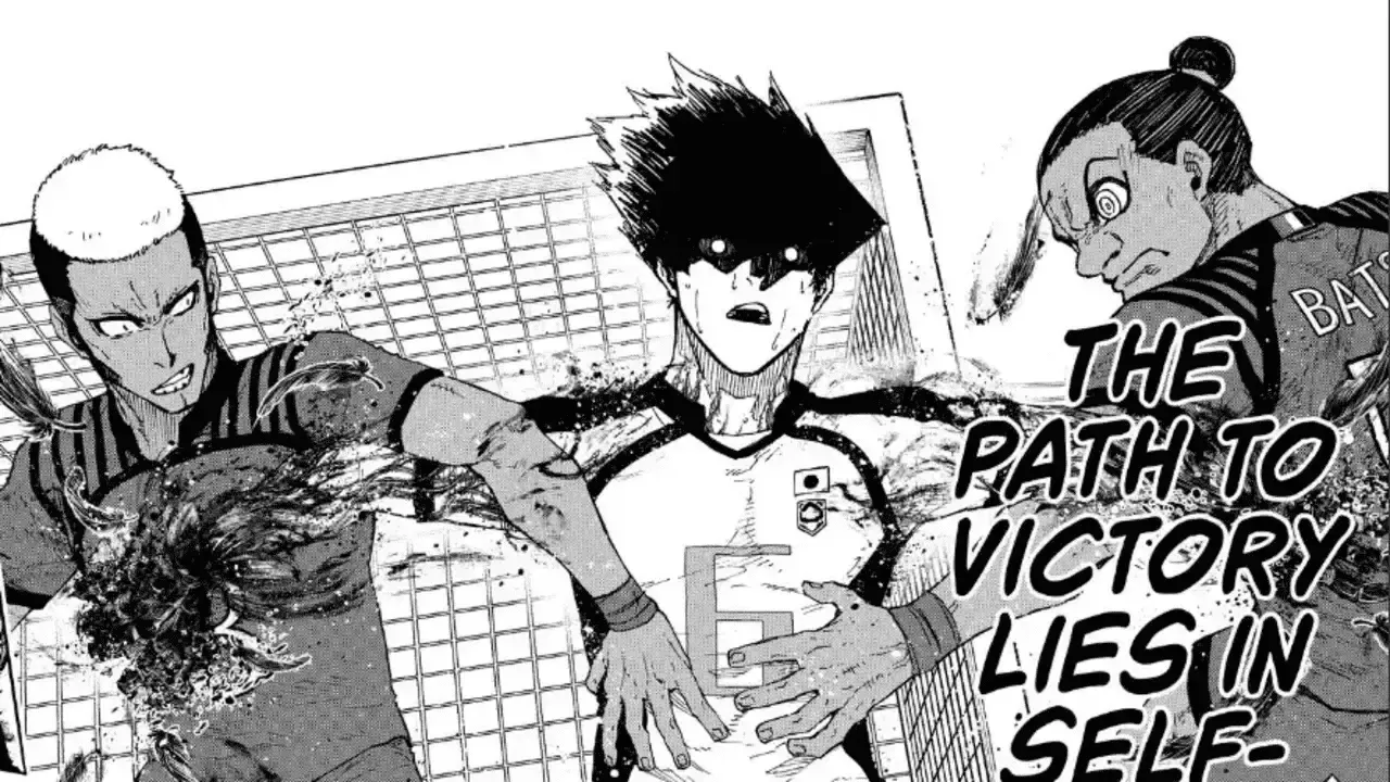 Karasu helps Hiori score a goal.