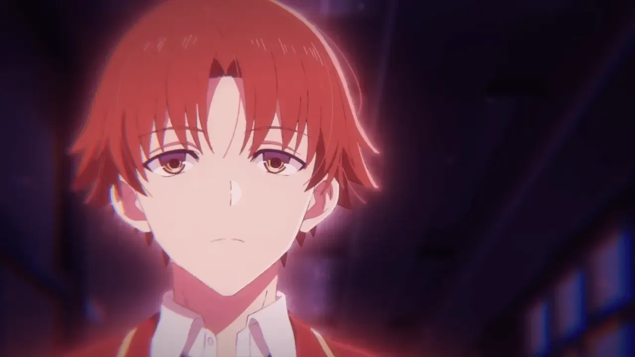 Ayanokōji as seen in the new trailer.