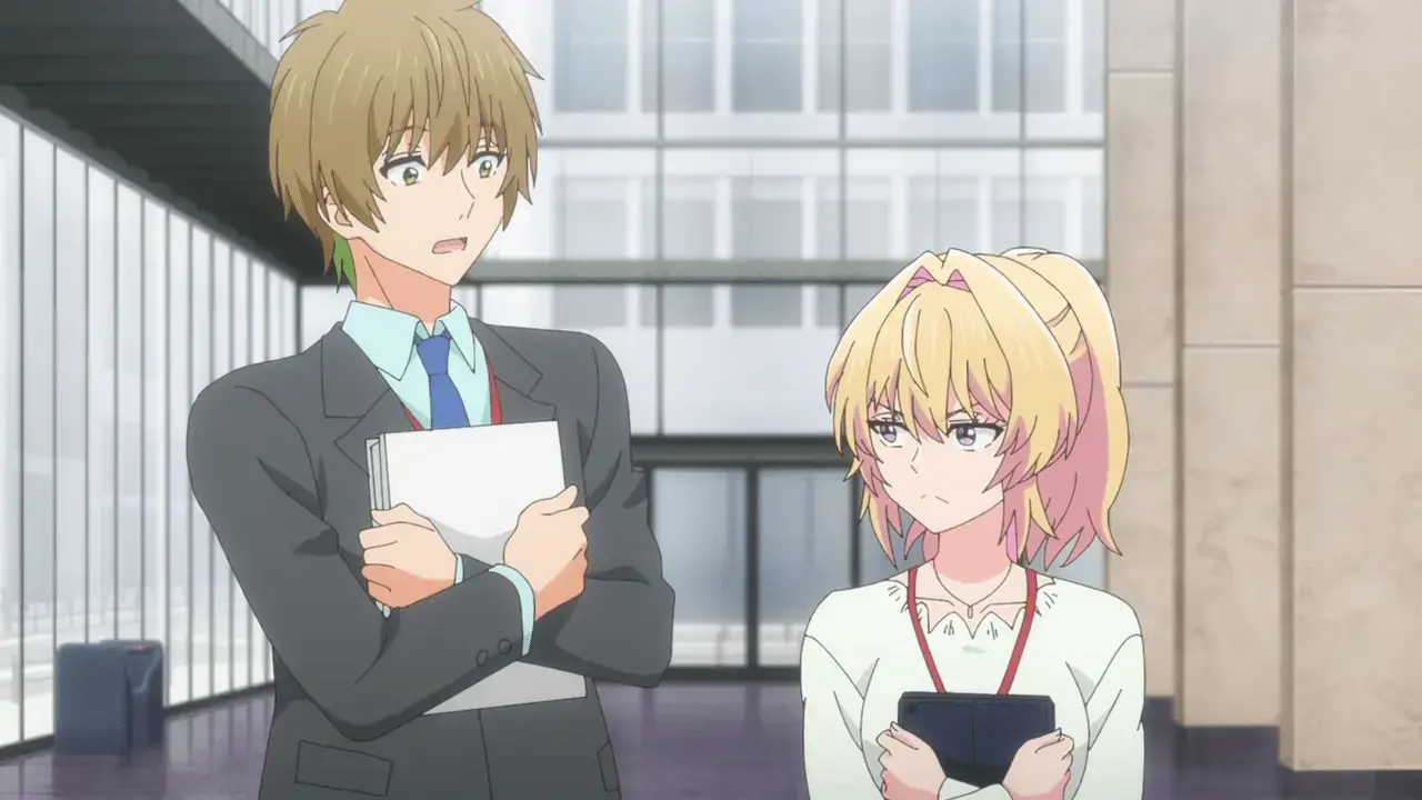 Yu and Azusa as seen in the new anime trailer.