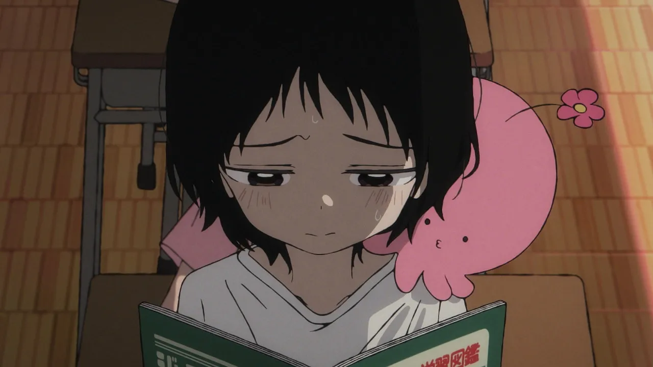 Takopi and Shizuka as seen in the anime. 