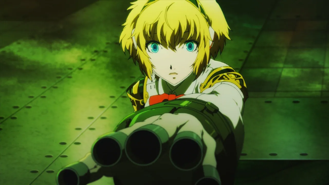 Aigis as seen in the third movie of the franchise.