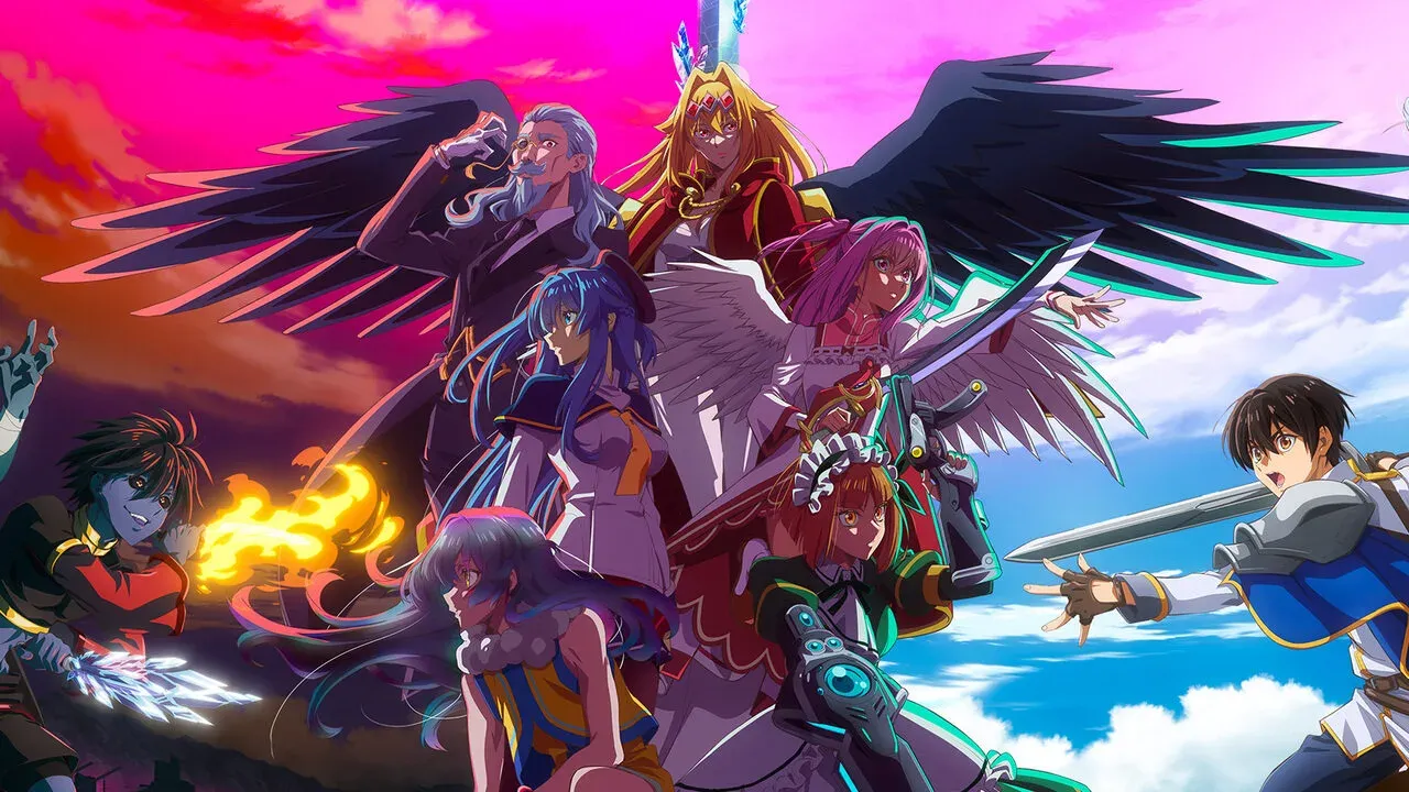 The anime characters as seen in the key visual. 