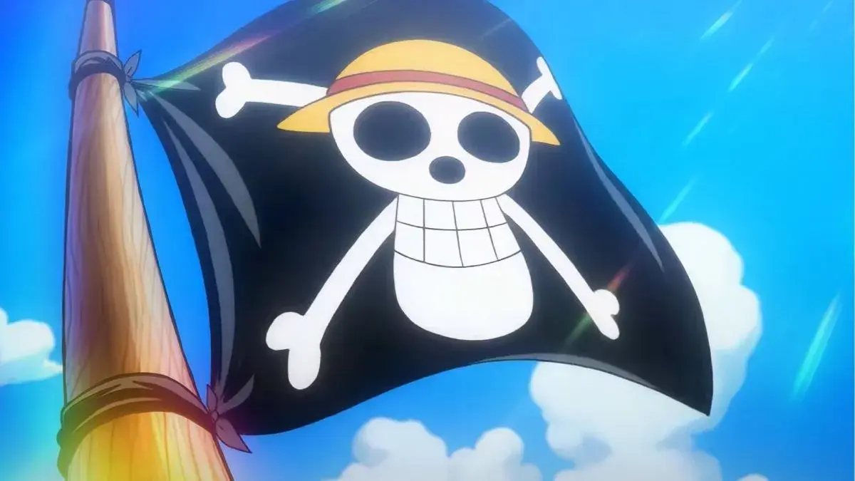 The Jolly Roger flag in One Piece.