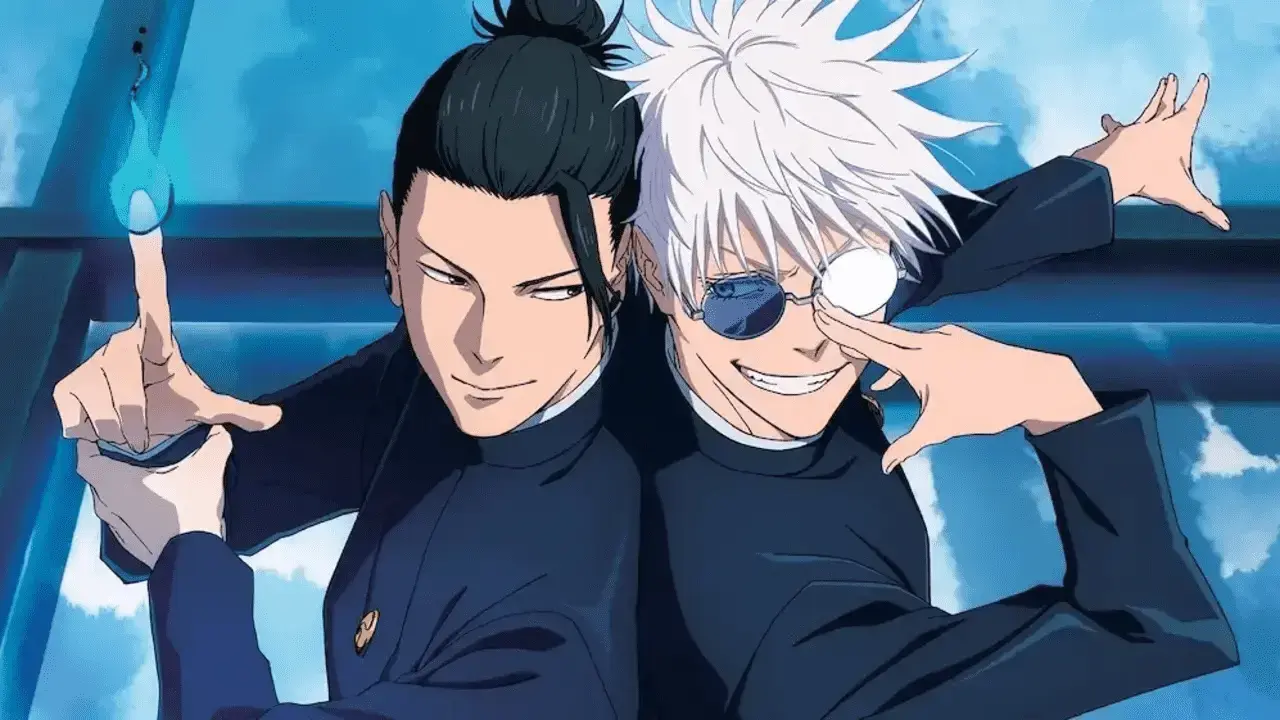 Geto and Gojo as seen in the movie poster.