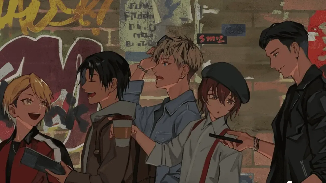 The main characters of the series as seen on the drama CD cover.