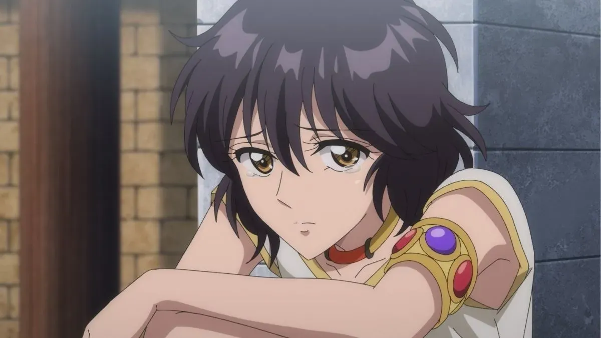 Yuri in the anime.