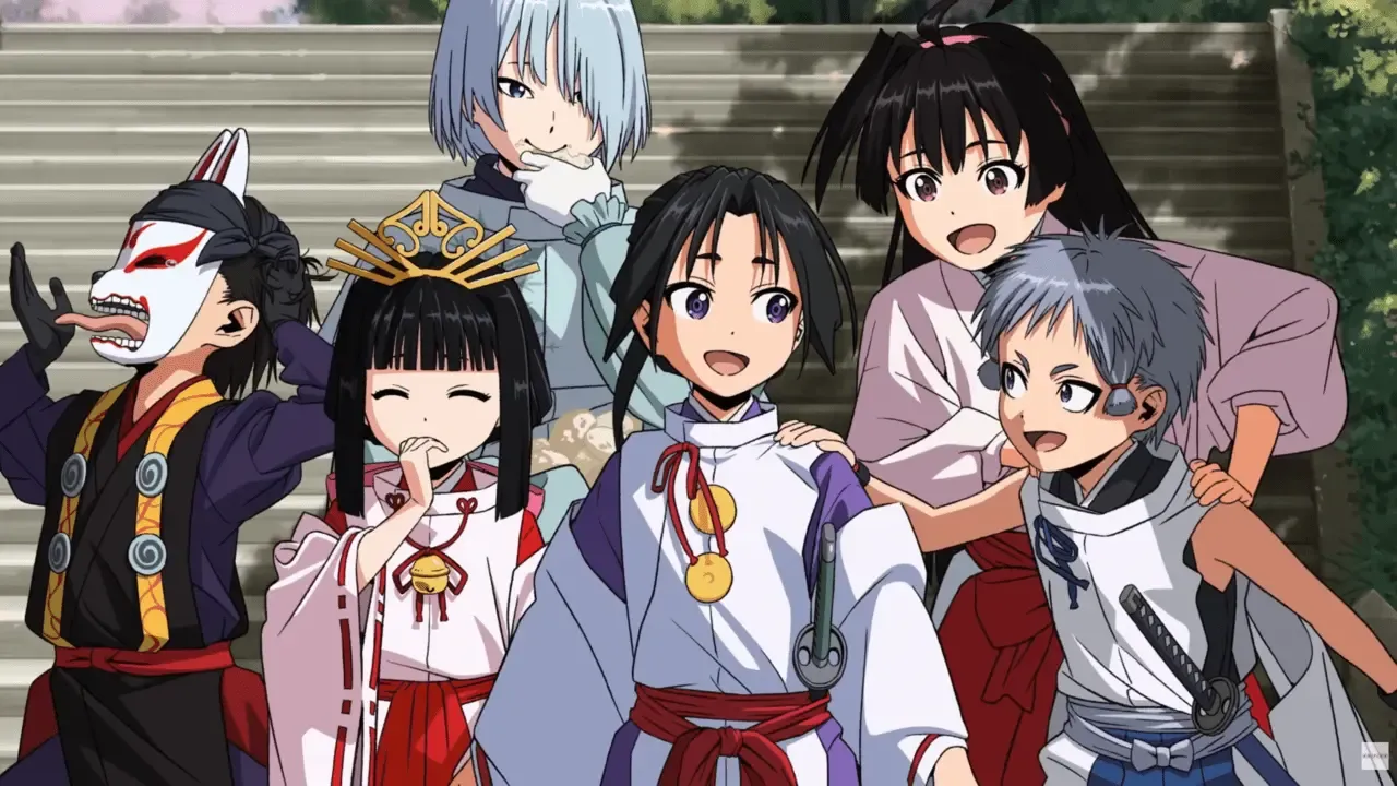 The Elusive Samurai characters as seen in the anime.