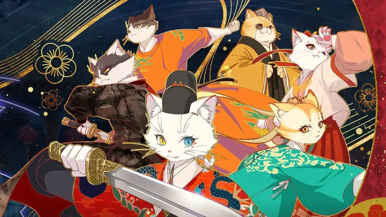 The cats as seen in the key visual.