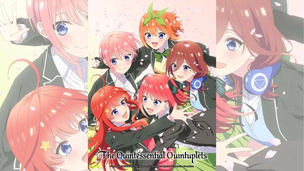 "The Quintessential Quintuplets" anime project visual