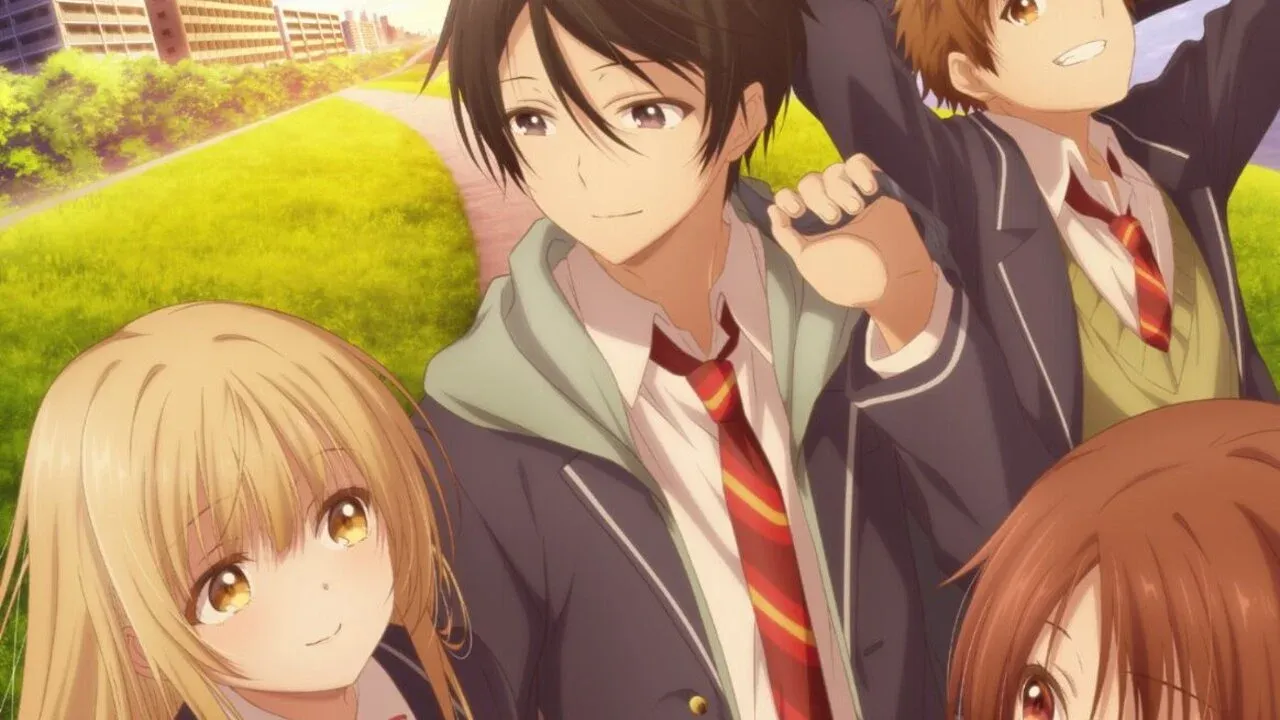 The anime characters as seen in the key visual.