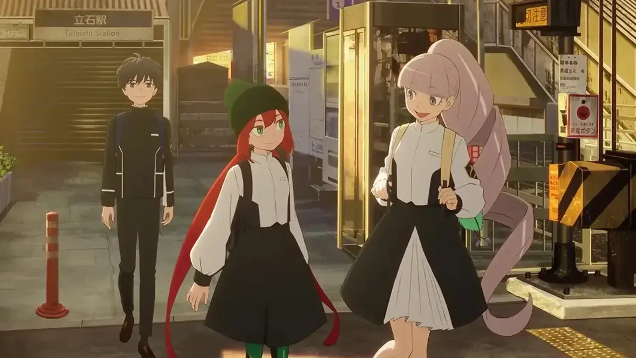 The main characters of the anime as seen in the key visual.