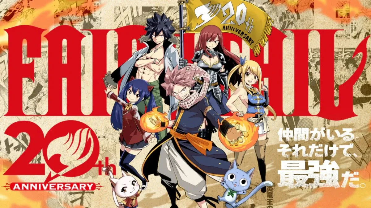 Fairy Tail 20th Anniversary key visual from Kodansha