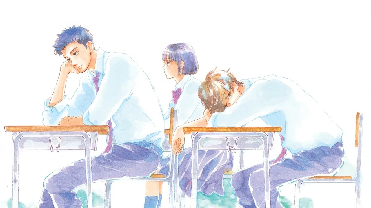 The manga's main characters as seen in the manga visual.