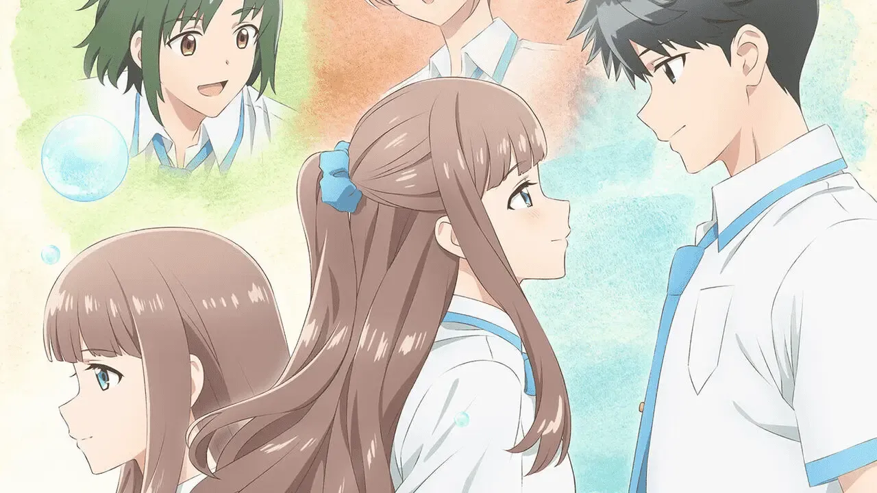 The anime characters as seen in the key visual.