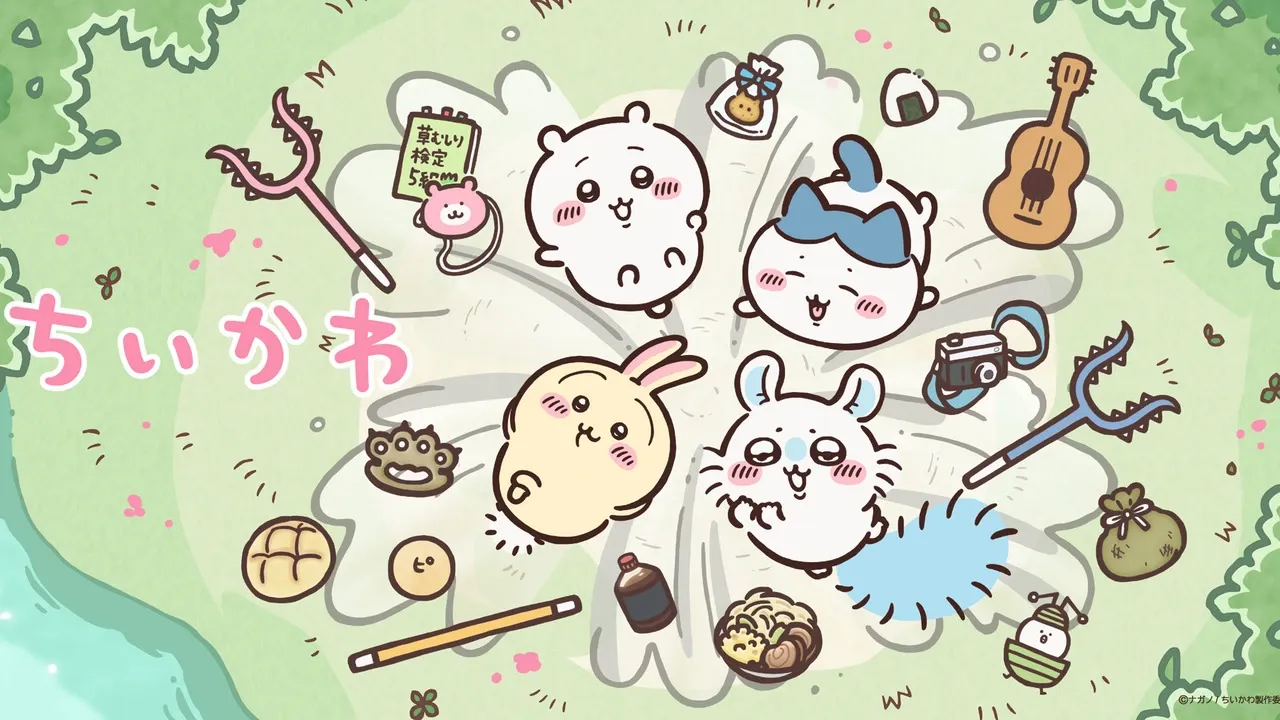 The anime characters as seen in a visual.