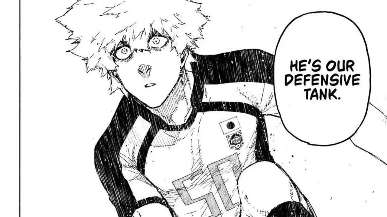 Kunigami is the defense tank of Blue Lock.