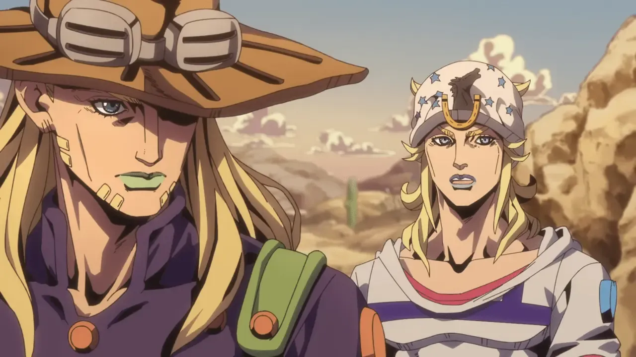 Johnny and Gyro as seen in Steel Ball Run.
