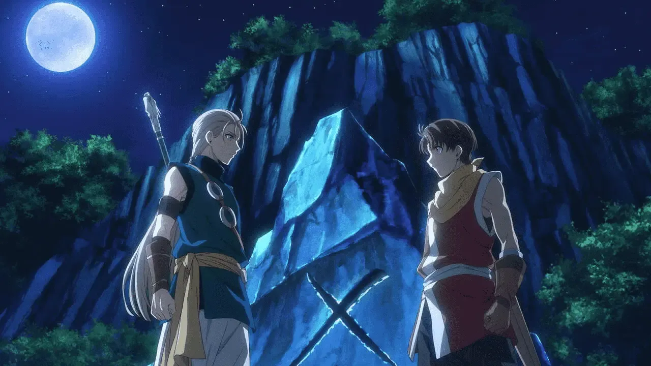 Jowy and Riliu as seen in the anime's key visual.