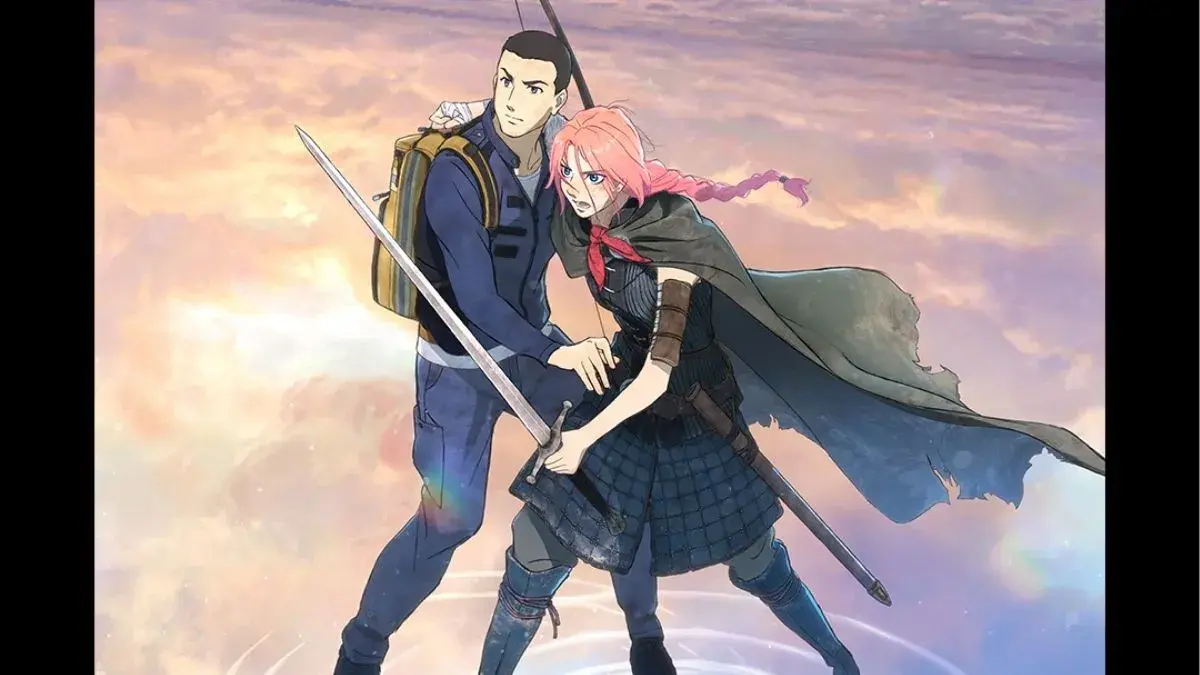 Scarlet and Hijiri in the main poster for the movie. 