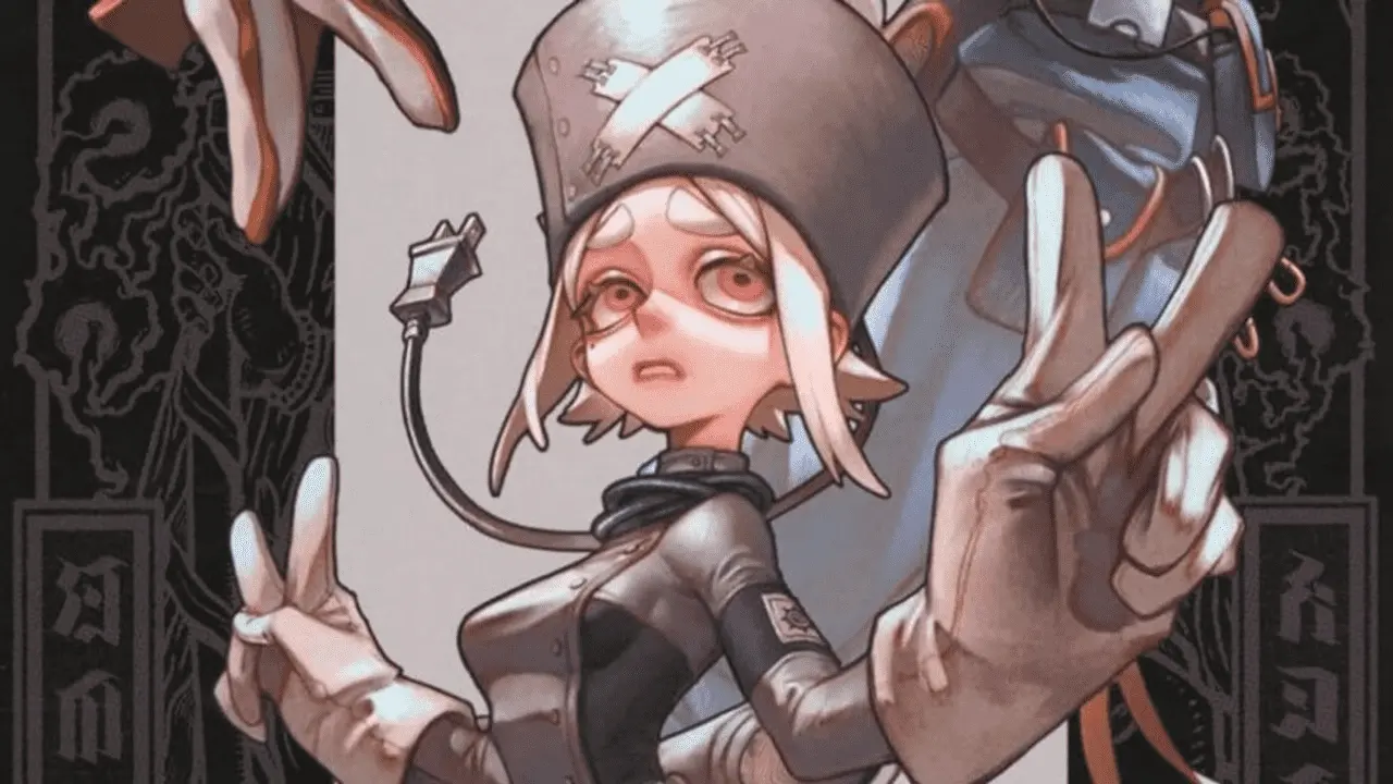 Eishia as seen in the Gachiakuta Volume 14 cover. 