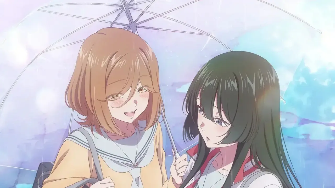 Saki and Kanon as seen in the anime's key visual.