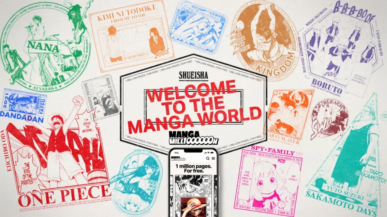 MANGA MILLION announcement visual. 