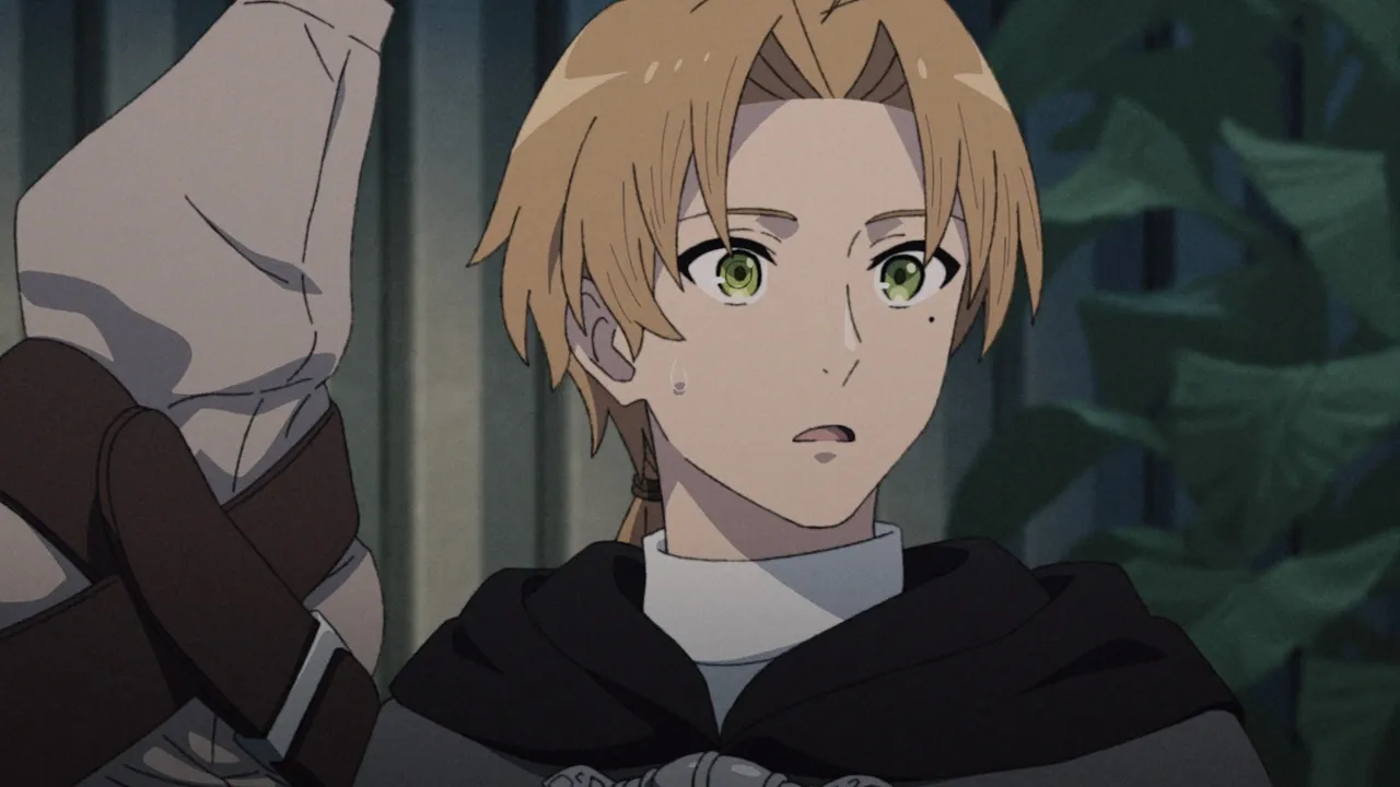 The protagonist Rudeus as seen in the anime. 