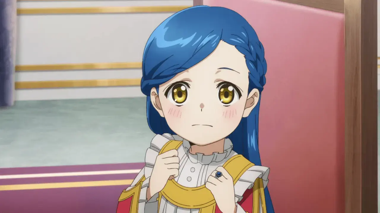 Rozemyne as seen in the new trailer.