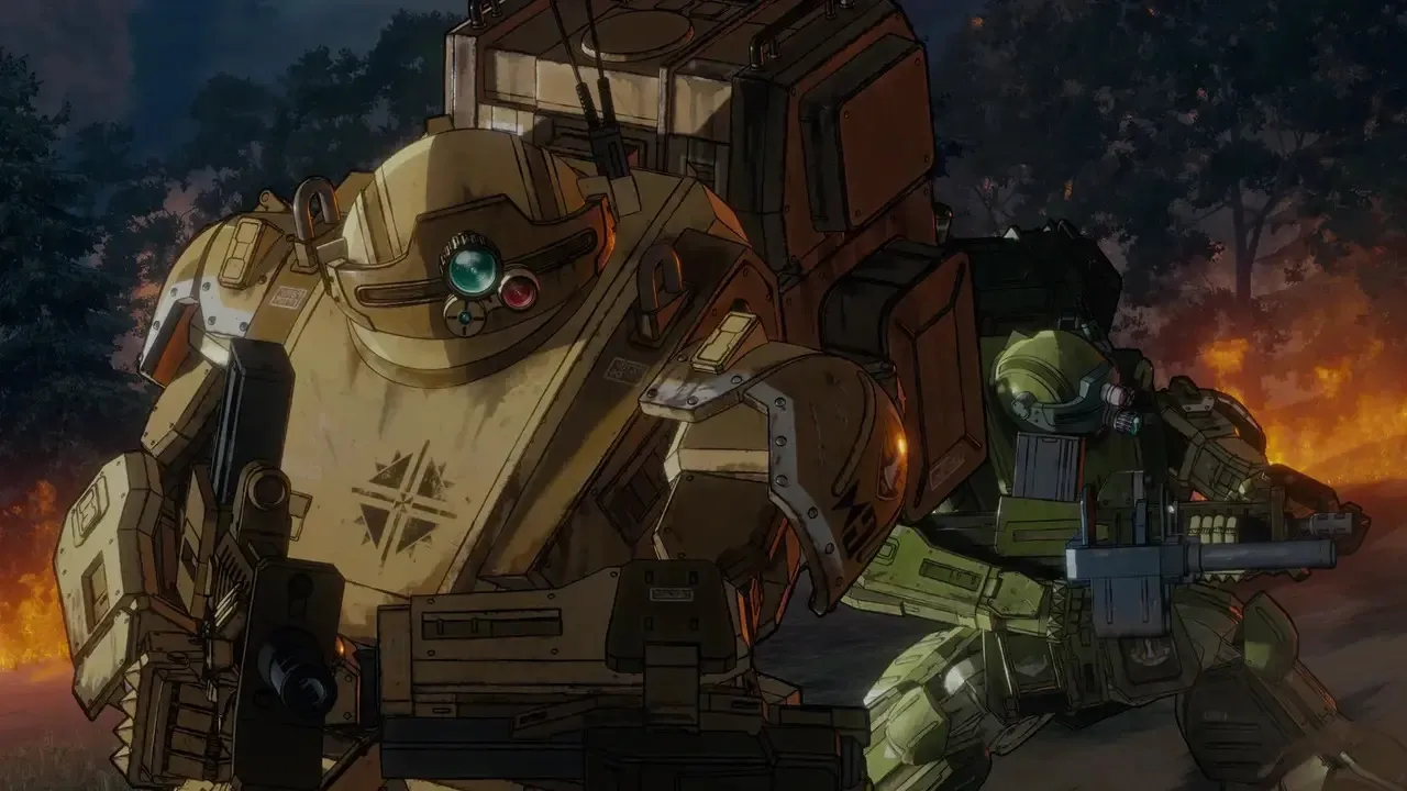 The mecha VOTOMS as seen in the new teaser visual.