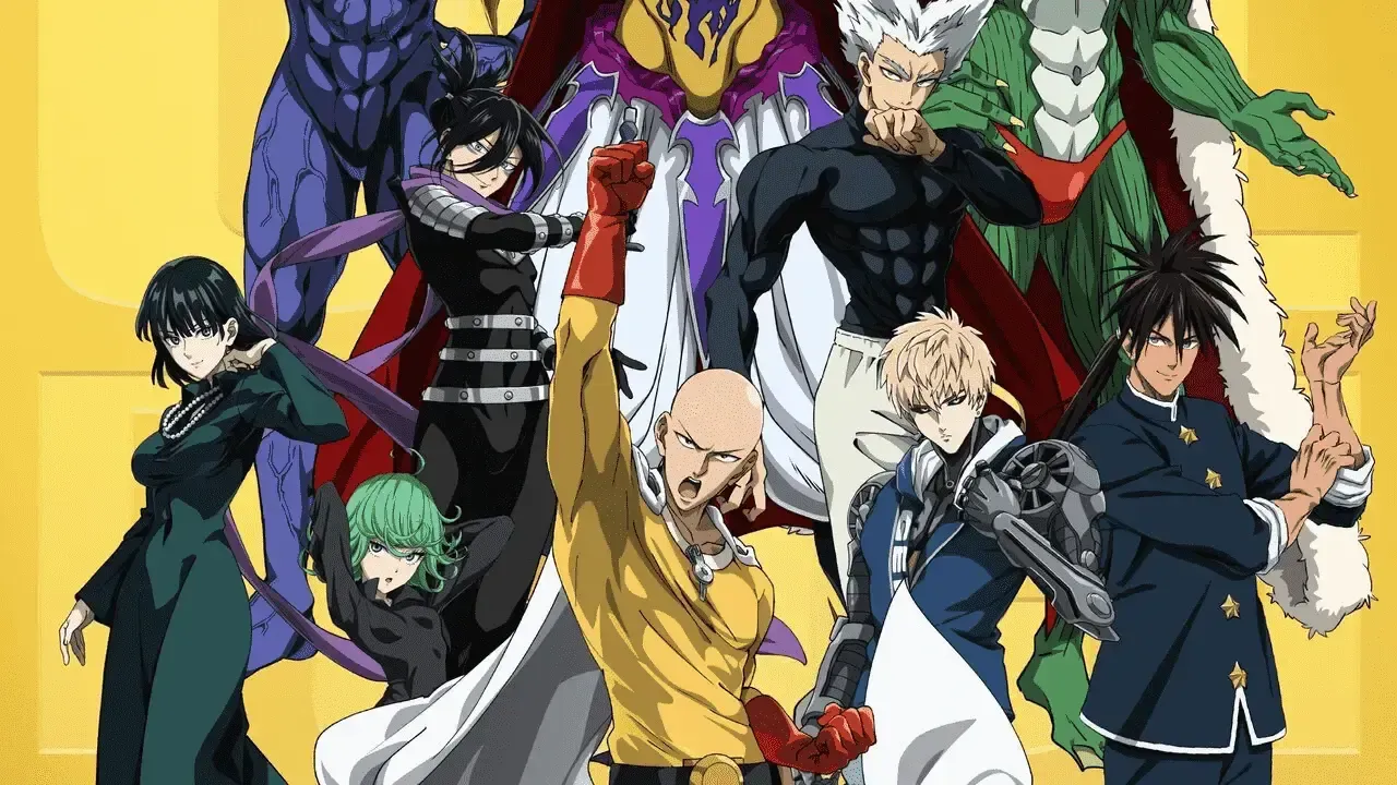 One-Punch Man anime reveals multiple character visuals before season 3 release