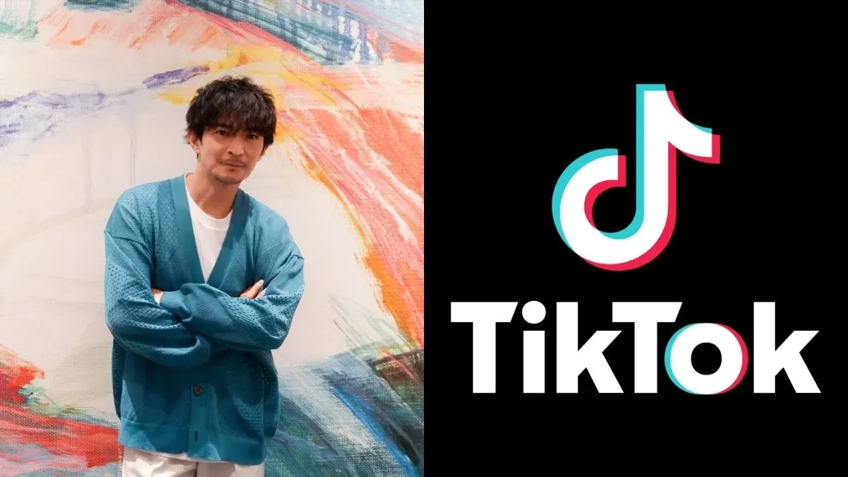 Kenjiro Tsuda and TikTok logo