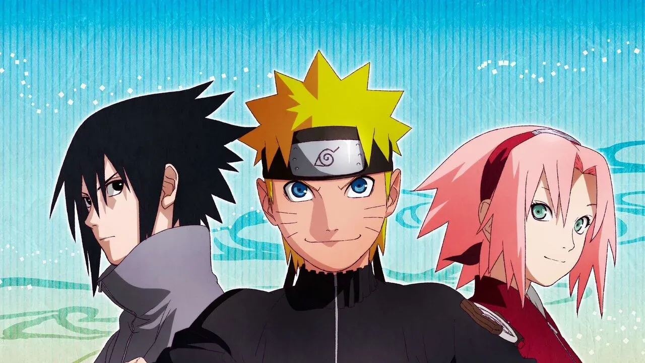 Sasuke, Naruto, and Sakura as seen in the anime.
