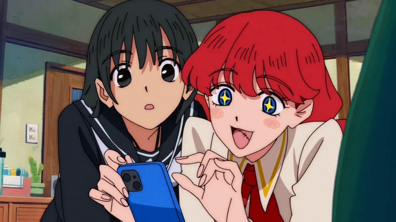 Lara and Mari as seen in the anime.