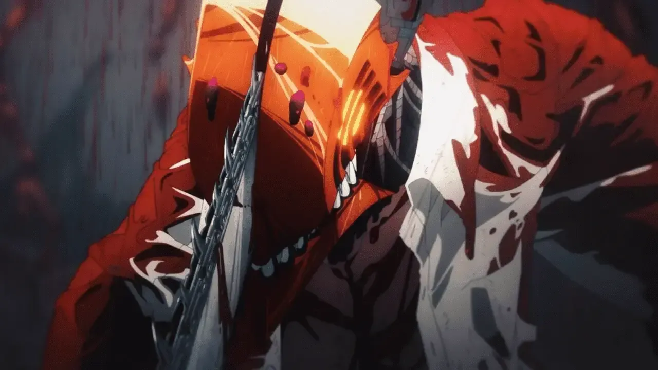 Chainsaw Man transformation as seen in the anime.