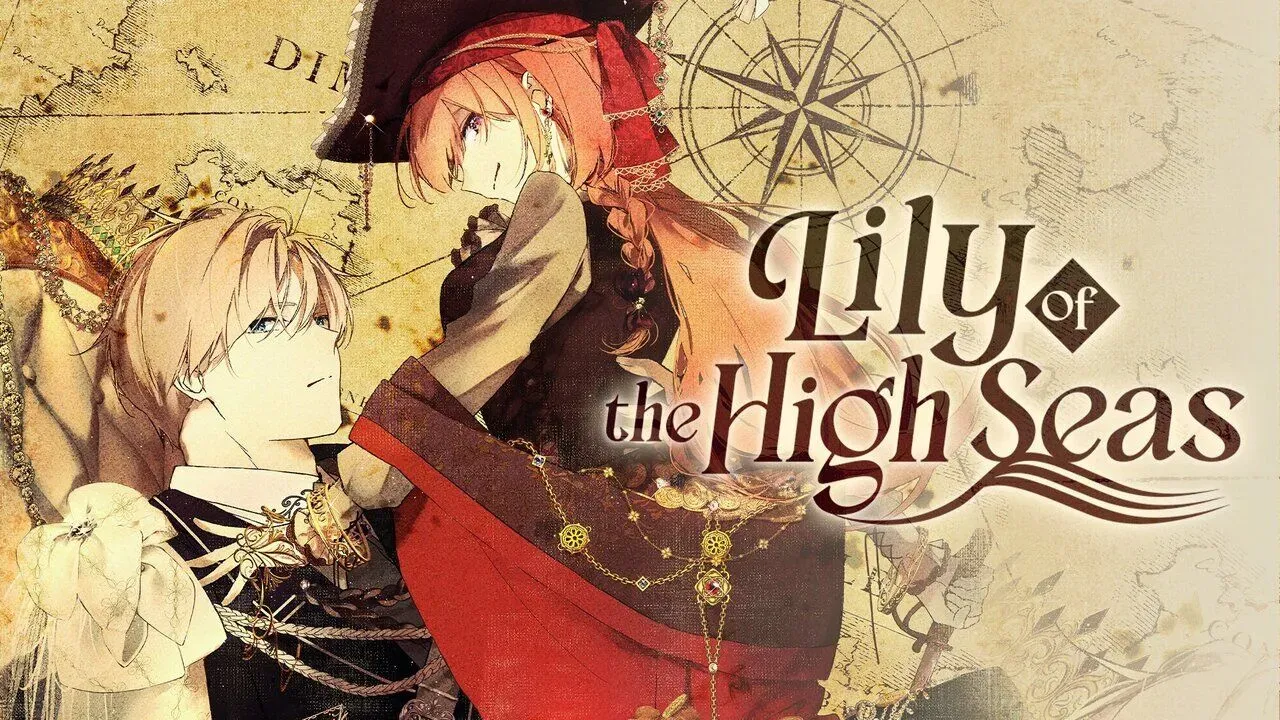The main characters of the Lily of the High Seas manga as seen on the cover illustration.