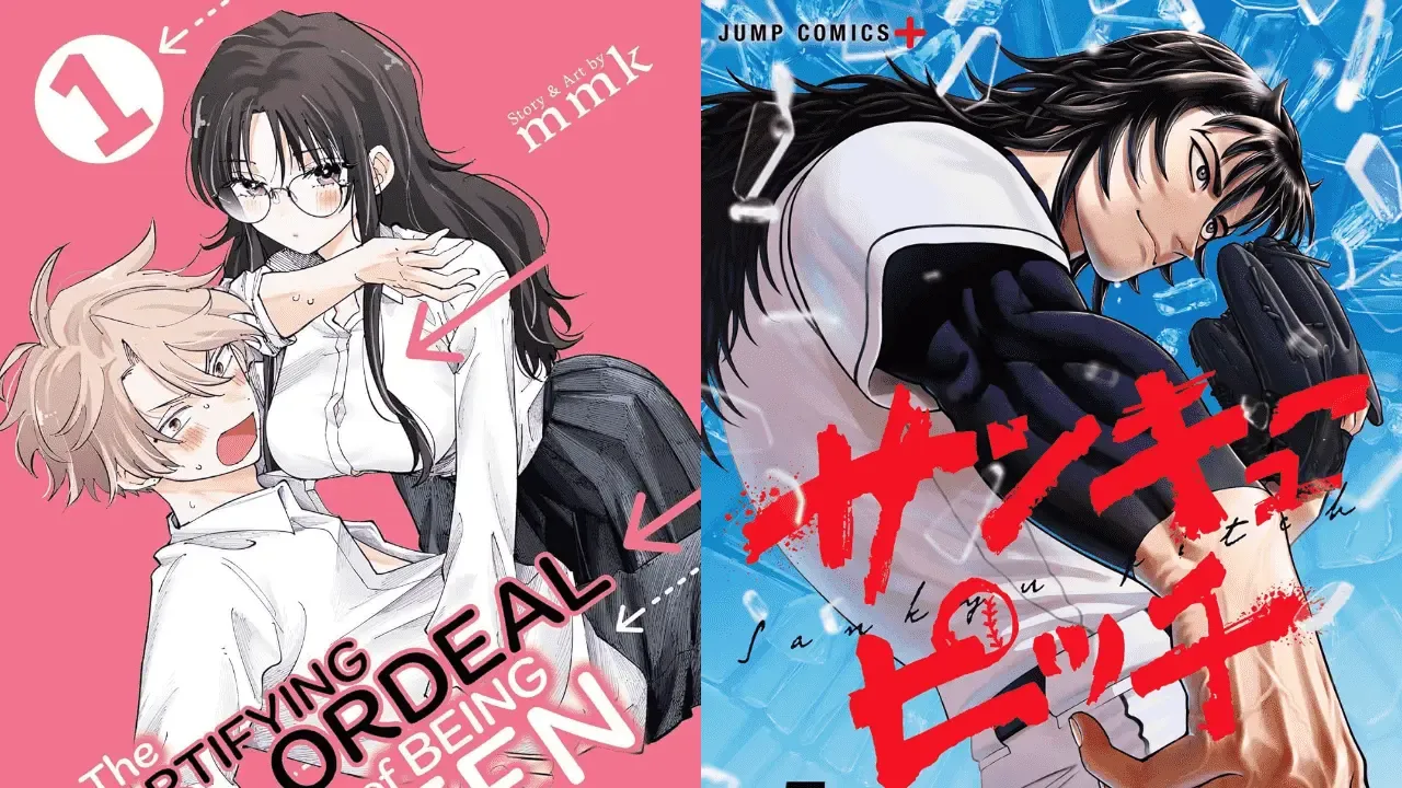 The winners' manga covers.