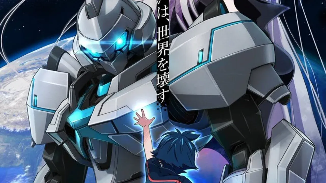 Haruka and her mecha as seen in the key visual.
