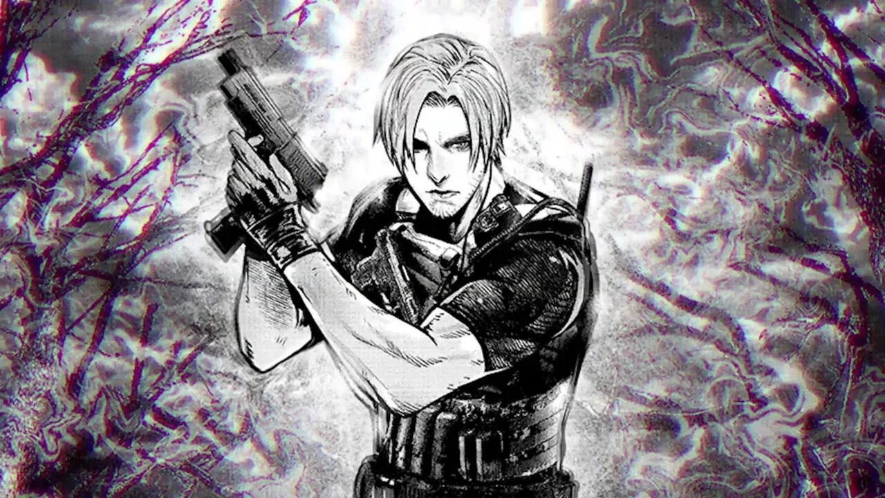 Leon Kennedy as seen in the new manga trailer.